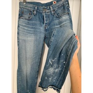Levi’s Boyfriend Vintage Paint Splatter Jeans